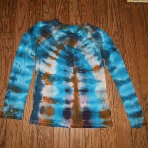 Women's Cotton Blend Long Sleeved Tye Die Shirt